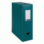 LOT DE 4 - BOÎTE DE CLASSEMENT PLASTIQUE VIQUEL DOS 10 CM VERTE