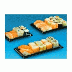 BOÎTES FOND NOIR SUSHIS-MACARONS