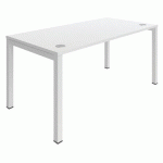BUREAU DROIT ASTRO ARCHE 120X80 CM BLANC/BLANC - BURONOMIC