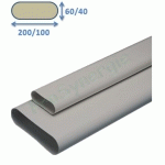 CONDUIT MINIGAINE OBLONG PVC 40X100MM (ÉQUIVALENT Ø80MM) - L= 3 M