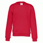 COTTOVER SWEATSHIRT COL ROND ENFANT - CERTIFIÉ GOTS ROUGE - TAILLE 6 ANS
