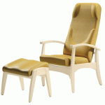 FAUTEUIL DE REPOS GRAND LARGE 4P HETRE BLANCHI /MIRABELLE