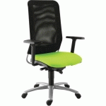 FAUTEUIL DIAZ CONTACT SYNCHRONE PIÈT.ALU ASSISE 188 PISTACHE - SOKOA