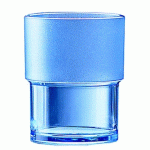 LOT DE 20 - GOBELET EMPILABLE EN COPOLYESTER BLEU 16 CL