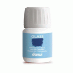LOT DE 5 - DARWI FLACON DE 30 ML DE PEINTURE SUR VERRE - BLANC