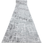 TAPIS DE COULOIR STRUCTURAL MEFE 8722 DEUX NIVEAUX DE MOLLETON GRIS / BLANC 80 CM GREY 80X120 CM