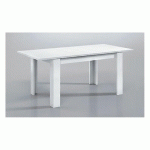 TABLE EXTENSIBLE SALLE À MANGER COLORIS BLANC ARTIK - 78 X 140-190 X 90 CM PEGANE