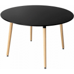 TABLE RONDE 120CM NOIRE MARTHA - BLACK