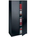 ARMOIRE MÉTAL STARTING - A PORTES BATTANTES - H. 160  X  L. 80 CM - CORPS ANTHRACITE - PORTES ANTHRACITE