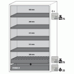 ARMOIRE SÉCURITÉ S-PHOENIX-90 S90.196.120.FDAS BLANC - ASECOS