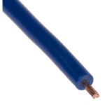 CÂBLE TRIPLE HOMOLOGATION RS PRO BLEU FONCÉ, SECTION 0,5 MM² 22 AWG, 1 KV, , TRIPLE HOMOLOGATION PVC ( PRIX POUR BOBINE DE 100 MÈTRES )