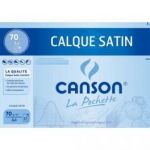 CANSON POCHETTE DE 12 FEUILLES PAPIER CALQUE SATIN 70G A4 REF-17152/157