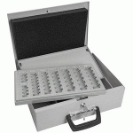 COFFRET-CAISSE À MONNAIE UNIVERSA, GRIS LUMIÈRE