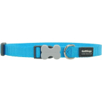 RED DINGO - COLLIER CHIEN RÉGLABLE BASIC TURQUOISE TAILLE : T2 - TURQUOISE