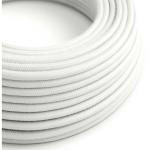 CÂBLE ÉLECTRIQUE ULTRA SOFT EN SILICONE RECOUVERT DE COTON BLANC OPTIQUE - RC01 ROND 2X0,75MM