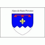 DRAPEAU ALPES DE HAUTE PROVENCE : DIMENSIONS - 50 X 75 CM