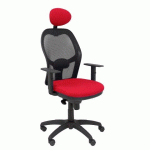 FAUTEUIL DE BUREAU JORQUERA - DOSSIER MAILLE - ROUGE