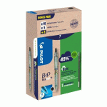PACK DE 10 STYLOS BILLE B2P ECOBALL PILOT NOIR + 10 RECHARGES DONT 5 OFFERTES