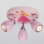 BRILLIANT PLAFONNIER LED ROSE PRINCESS, 3 LAMPES