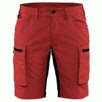 SHORT SERVICES STRETCH FEMME ROUGE/NOIR TAILLE 42 - BLAKLADER