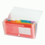 TRIEUR VALISETTE PLASTIQUE EXACOMPTA 7 ONGLETS INCOLORE