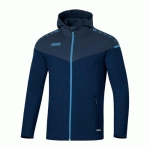 VESTE DE FOOT À CAPUCHON ENFANT - JAKO - CHAMP 20 BLEU MARINE/BLEU CLAIR