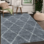 JADOREL - 60X110 - TAPIS BERBÈRE STYLE SHAGGY AL GRIS 60X110 OEKO TEX® EN POLYPROPYLÈNE DOUX ET SOYEUX - GRIS