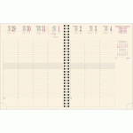 AGENDA EXACOMPTA EUROTIME 22S FOREVER SEMAINIER - ANNÉE 2026 - 18 X 22,5 CM GRIS