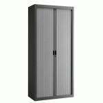 ARMOIRE À RIDEAUX DÉMONTABLES BUDGET 195 X 90 CM ANTHRACITE-GRIS