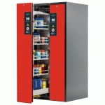 ARMOIRE SÉCURITÉ V-MOVE-90 V90.196.081.VDAC:0013 GRIS/ROUGE - ASECOS