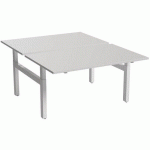 BUREAU DROIT BENCH 2 PLACES 140 CM - BLANC - ROBBERECHTS