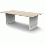 BUREAU RÉGLABLE FORM4 - W200XP100XH68-76CM ÉRABLE 4642 - KERKMANN