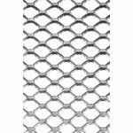 GRILLE DE MÉTAL DÉPLOYÉ EN ALUMINIUM ANODISÉ - MODÈLE 486 - 1X1M ARGENT DUVAL