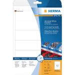 HERMA ETIQUETTES ULTRA-RÉSISTANTES HERMA - 97 X 42,3 MM - BLANC - BOÎTE DE 300 ÉTIQUETTES
