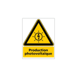 SIGNALETIQUE.BIZ FRANCE - PANNEAU PRODUCTION PHOTOVOLTAIQUE (C1502) - PLASTIQUE PVC 1,5 MM - 450 X 630 MM - PLASTIQUE PVC 1,5 MM