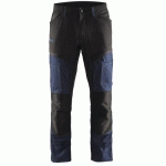 PANTALON DE TRAVAIL SERVICES STRETCH MARINE FONCÉ/NOIR TAILLE 42C - BLAKLADER