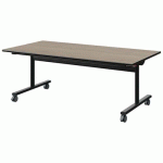 TABLE MALIBU RAB. 160X80 T3 DL ST CHÊNE 1146/NOIR NOIR 9005