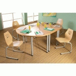 TABLE SOBA 140 X 70 CM PLT ÉP. 3 CM HÊTRE PIÈT. 1523 NOIR