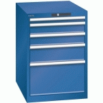 ARMOIRE BLEU GENT. 564X725X800 AVEC 5 TIR. 75KG _ 14.368.090 - LISTA