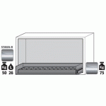 ARMOIRE SÉCURITÉ SOUS PAILLASSE UB-S-90 UB90.060.110.S BLANC - ASECOS