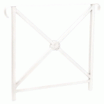 BARRIÈRE HÉRITAGE ROSACE 80 CM DOUBLE CROSSE - BLANC 9010 - PROCITY
