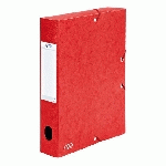 CHEMISE BOX CARTE EUROFOLIO+ OXFORD 24 X 32 CM DOS 6 CM ROUGE