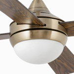 FARO BARCELONA VENTILATEUR DE PLAFOND MINI ICARIA S LUMINAIRE VIEIL OR