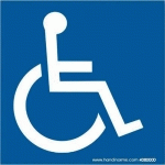 PLAQUE MAGNÉTIQUE POUR VÉHICULE HANDICAPÉ