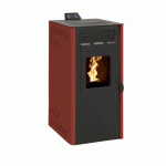 POÊLE À GRANULÉS - RENDEMENT 95,52% - LUCIA 9 KW BORDEAUX STOVIA