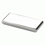 POIGNÉE DE MEUBLE FERMO - 74 X 7 MM - HAUTEUR 27 MM - PAR 4 - CHROMÉ BRILLANT HETTICH