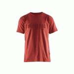 T-SHIRT DE TRAVAIL ROUGE BRIQUE IMPRIMÉ 3D - XXXXL BLAKLADER