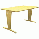 TABLE IRISS 140 X 80 CM DL - STRATIFIÉ HÊTRE/HÊTRE NATUREL