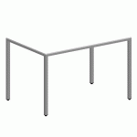 TABLE LOKI 120X80X75 CM BLANC/GRIS