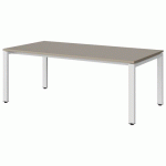 TABLE MALIBU 160X80 T3 SOUDÉ STRA ABS GRIS U727/BLC 9016